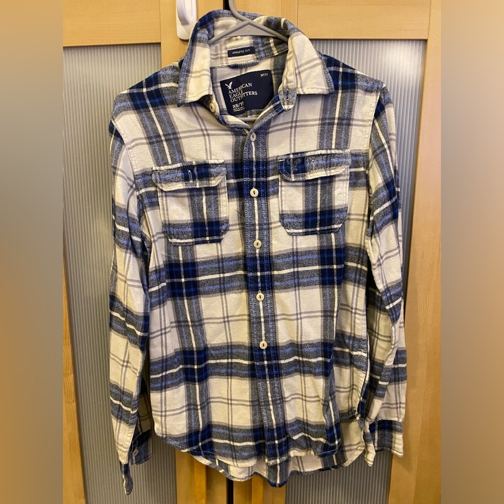 American Eagle plaid flannel shirt Size XS